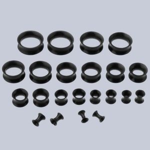 22pcs 3mm-20mm Silicone Tunnel Gauges
